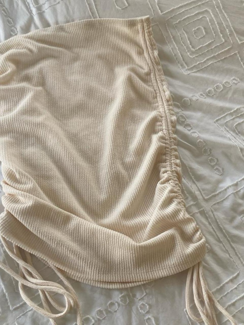 Ribbed Two-Piece Beige  Set - Picture 4 of 6
